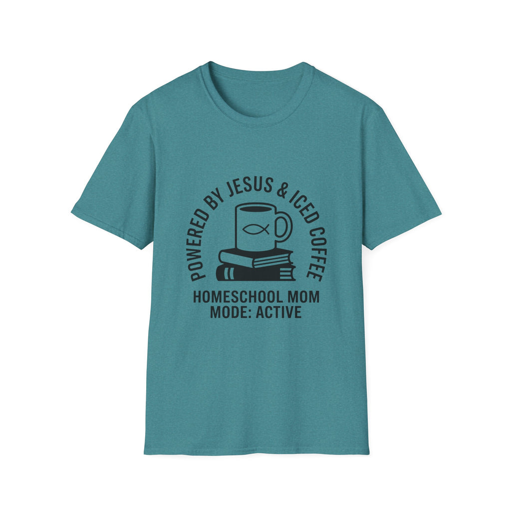 Powered By Jesus and Iced Coffee T-Shirt