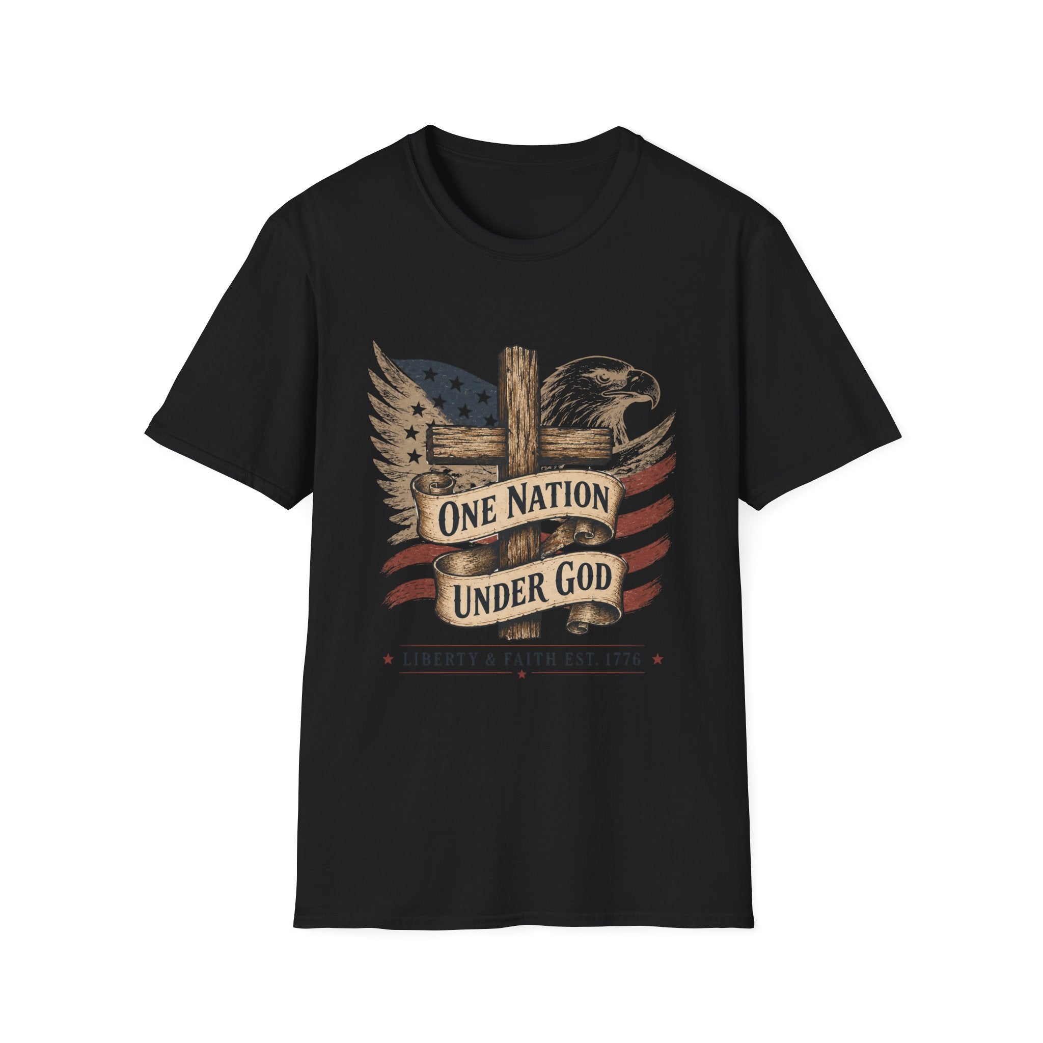 One Nation Under God Cross T-Shirt