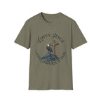 Loves Jesus and America Too Eagle and Cross T-Shirt