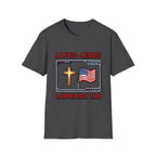 Loves Jesus And America Too 8 Bit T-Shirt