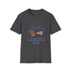 Loves Jesus And America Too Bible and Flag T-Shirt