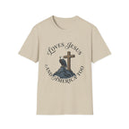 Loves Jesus and America Too Eagle and Cross T-Shirt