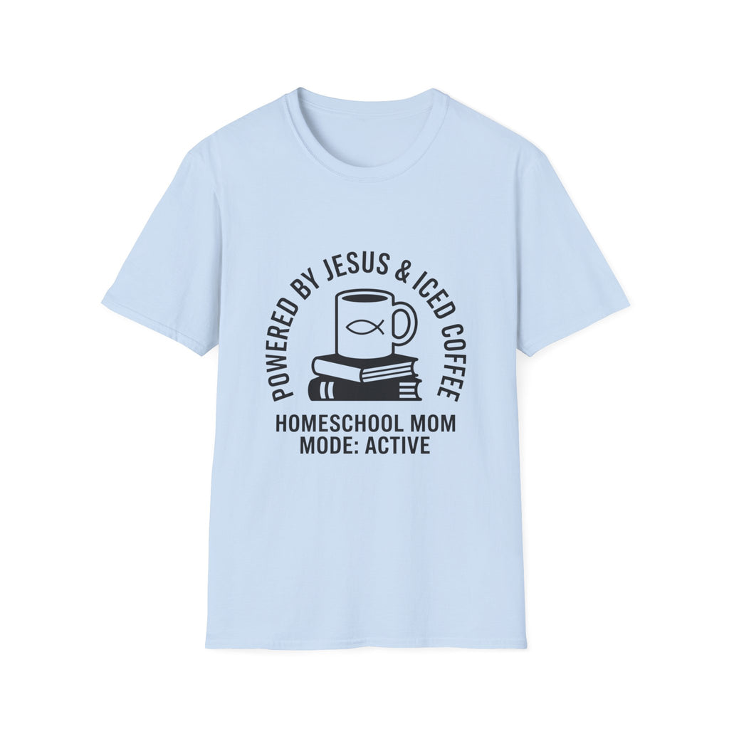 Powered By Jesus and Iced Coffee T-Shirt