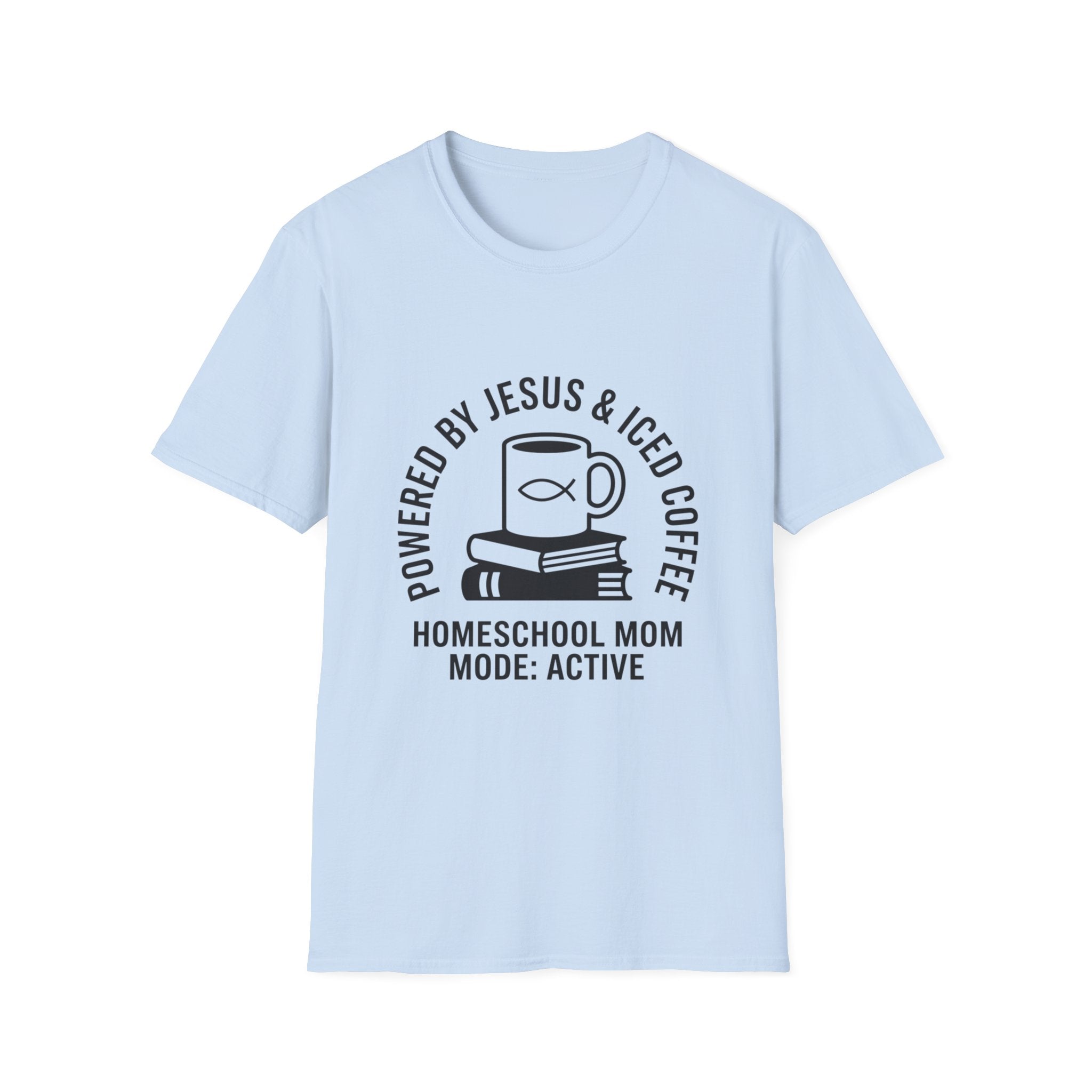 Powered By Jesus and Iced Coffee T-Shirt