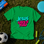 Youth Retro "Jesus Loves You" T-Shirt