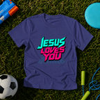 Youth Retro "Jesus Loves You" T-Shirt