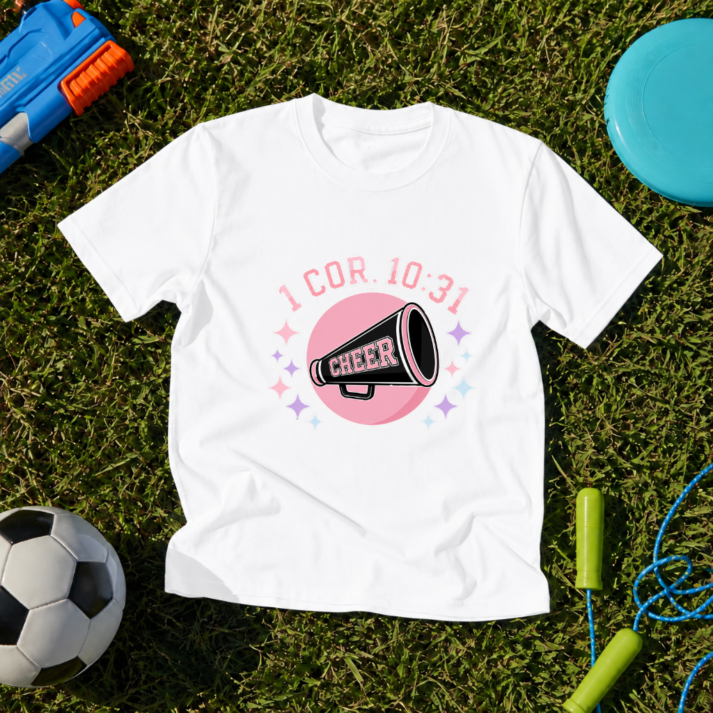 Youth Cheer "1 COR 10:31" T-Shirt