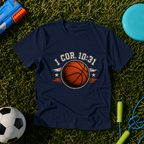 Youth Basketball "I Cor. 10:31" Faith & Sports T-Shirt