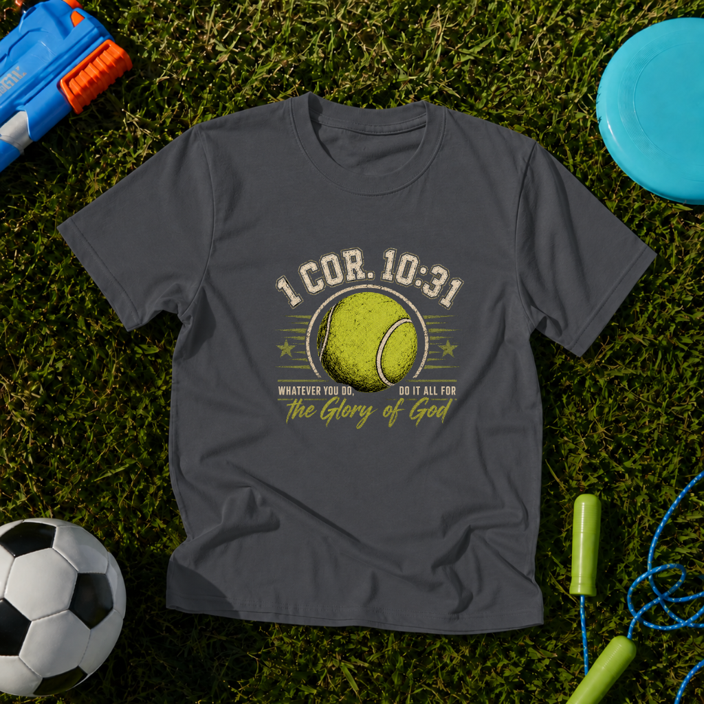 Youth Tennis Faith “1 Cor. 10:31: Whatever You Do” T-Shirt