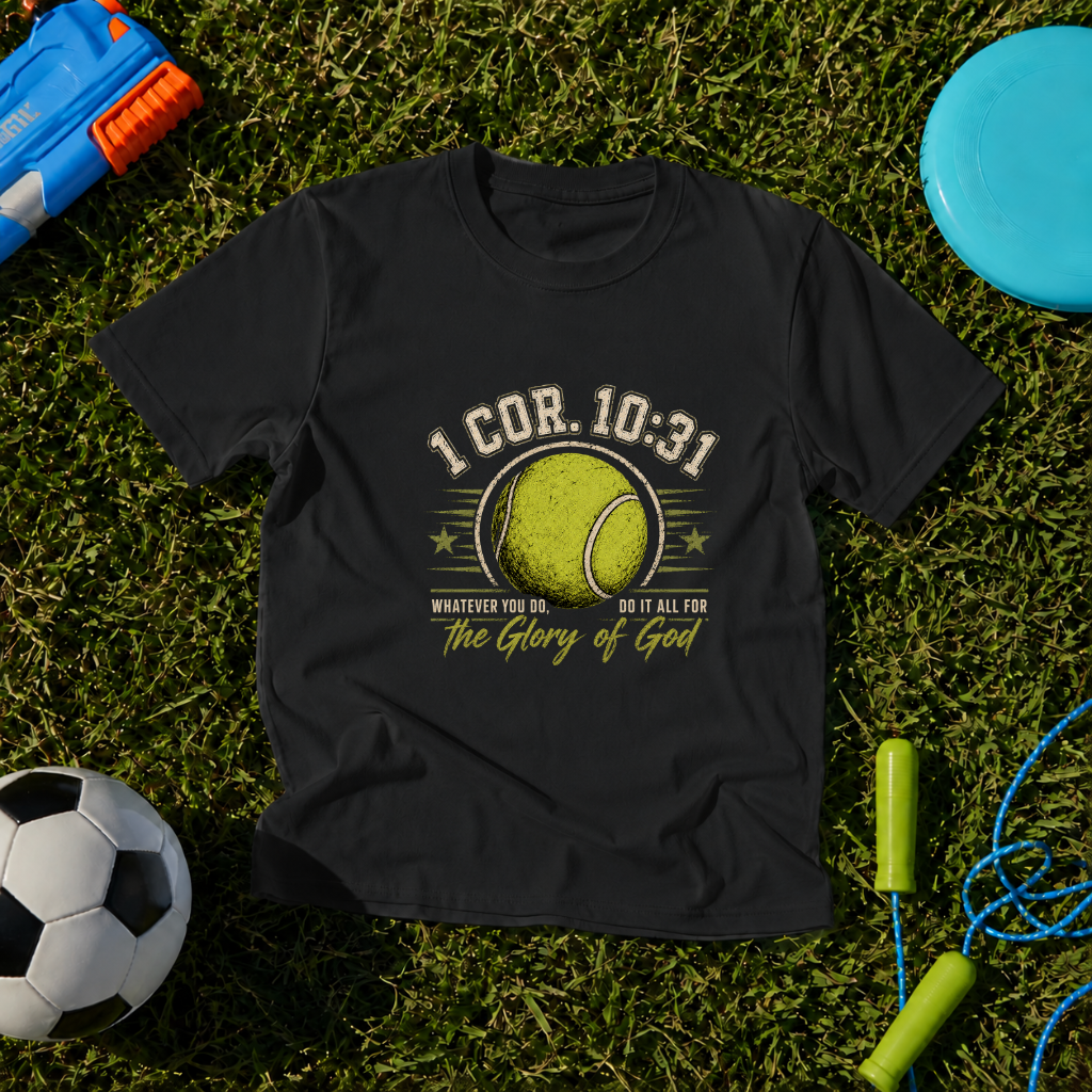 Youth Tennis Faith “1 Cor. 10:31: Whatever You Do” T-Shirt