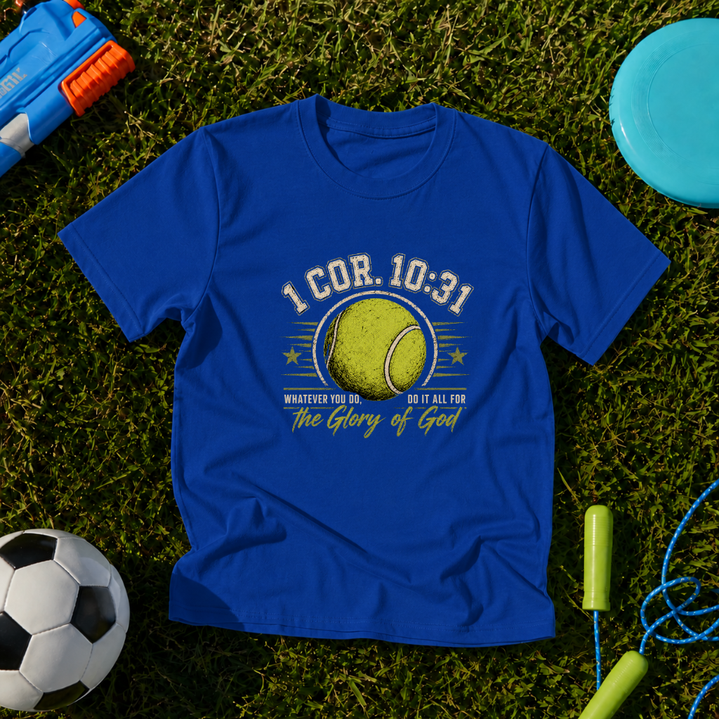 Youth Tennis Faith “1 Cor. 10:31: Whatever You Do” T-Shirt