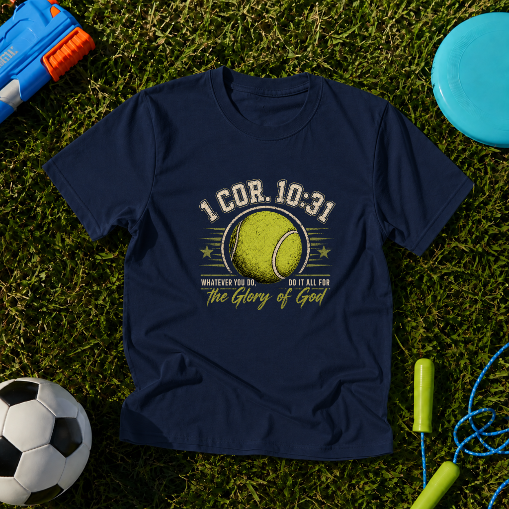 Youth Tennis Faith “1 Cor. 10:31: Whatever You Do” T-Shirt