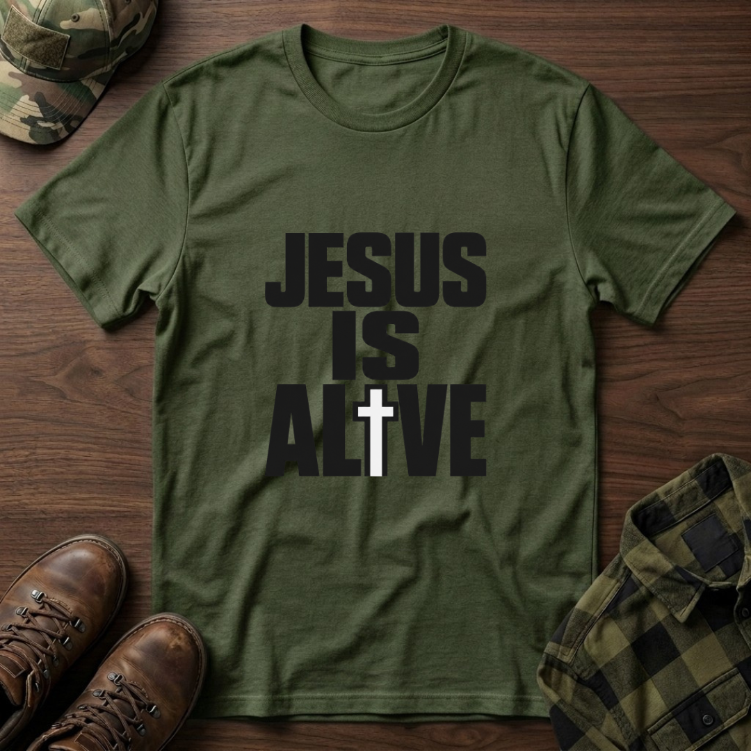 Jesus Is Alive Cross T-Shirt