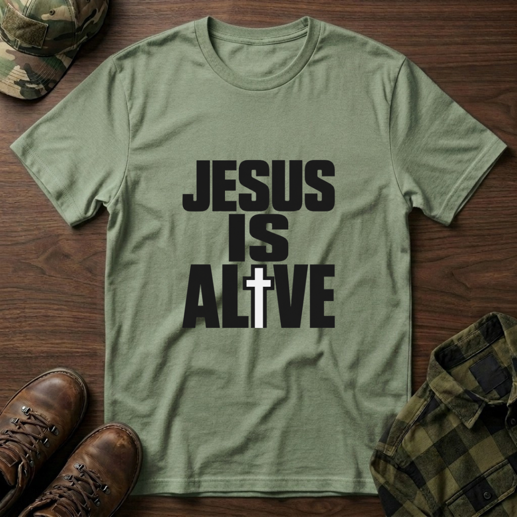 Jesus Is Alive Cross T-Shirt
