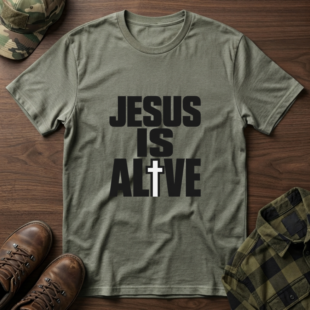 Jesus Is Alive Cross T-Shirt
