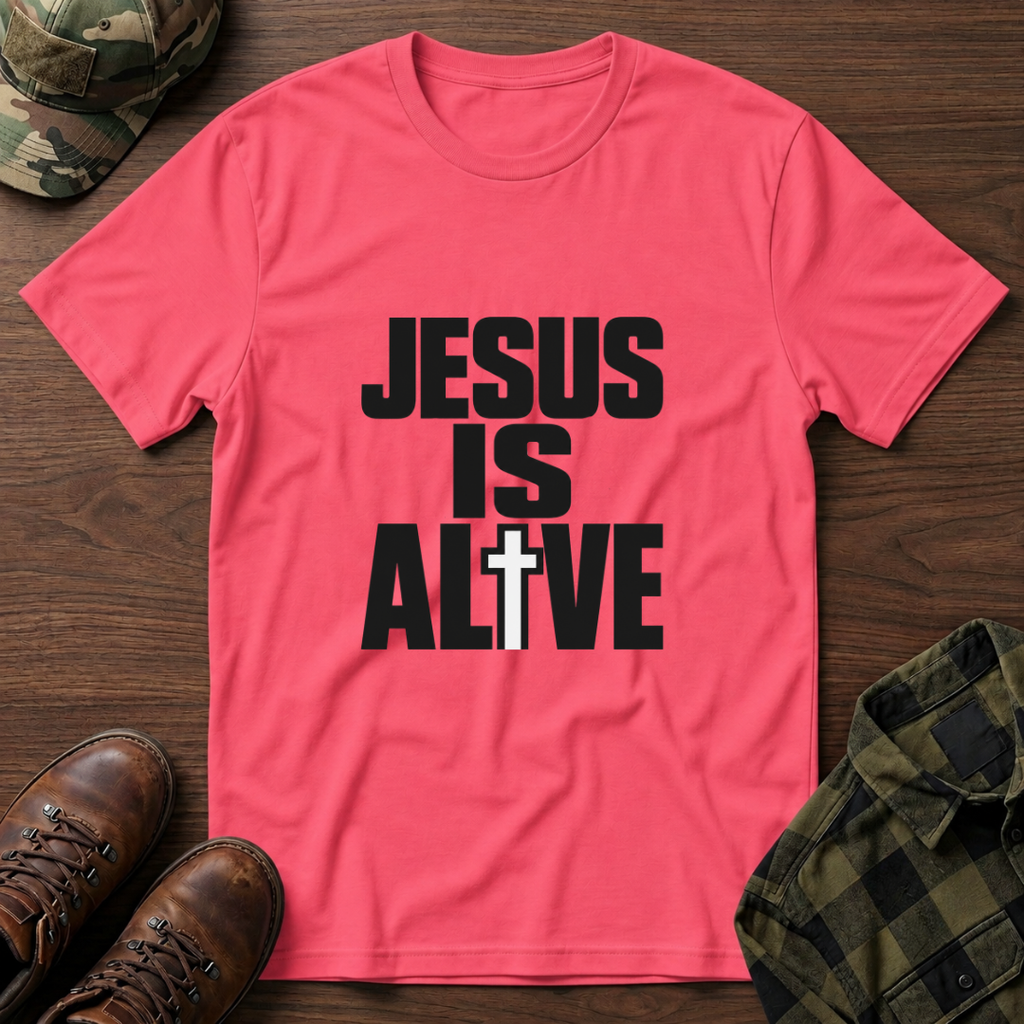 Jesus Is Alive Cross T-Shirt