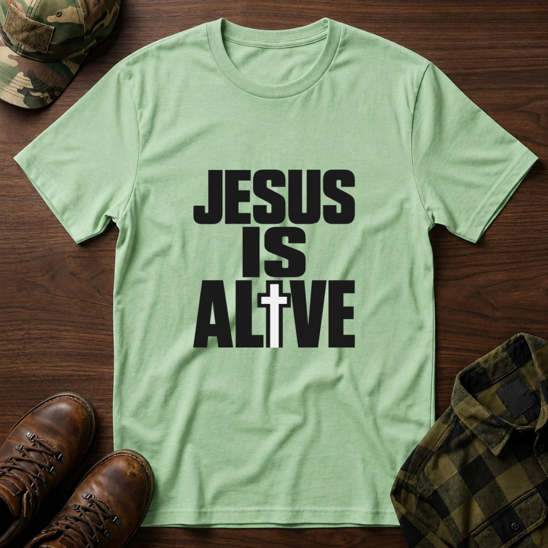 Jesus Is Alive Cross T-Shirt