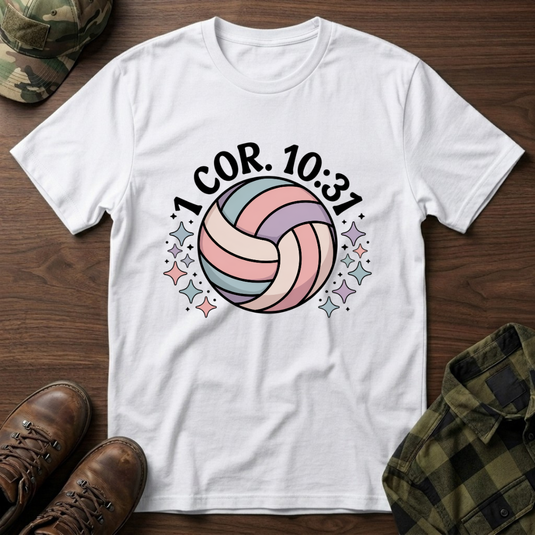 1 Corinthians 10:31 Volleyball  T-Shirt
