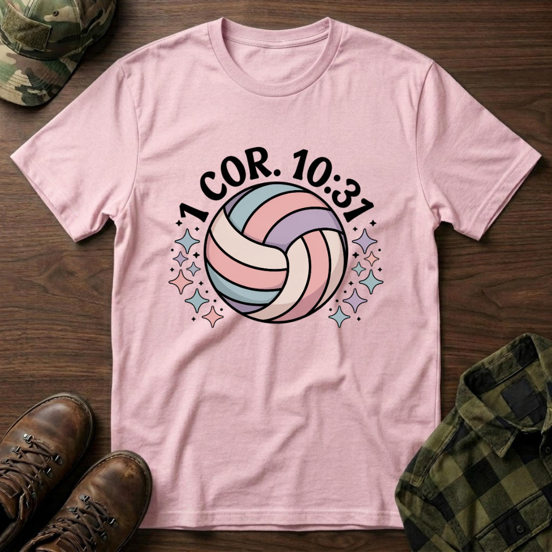 1 Corinthians 10:31 Volleyball  T-Shirt