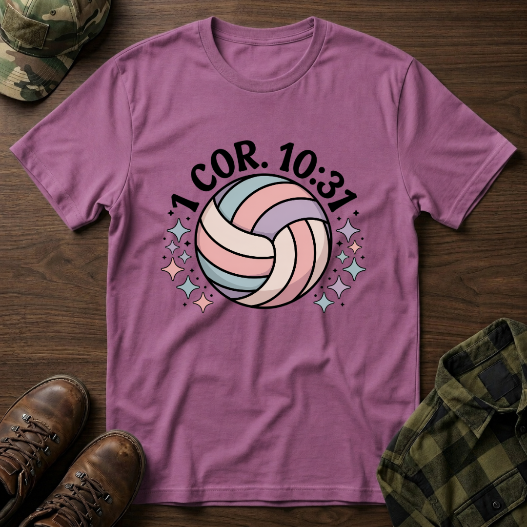 1 Corinthians 10:31 Volleyball  T-Shirt