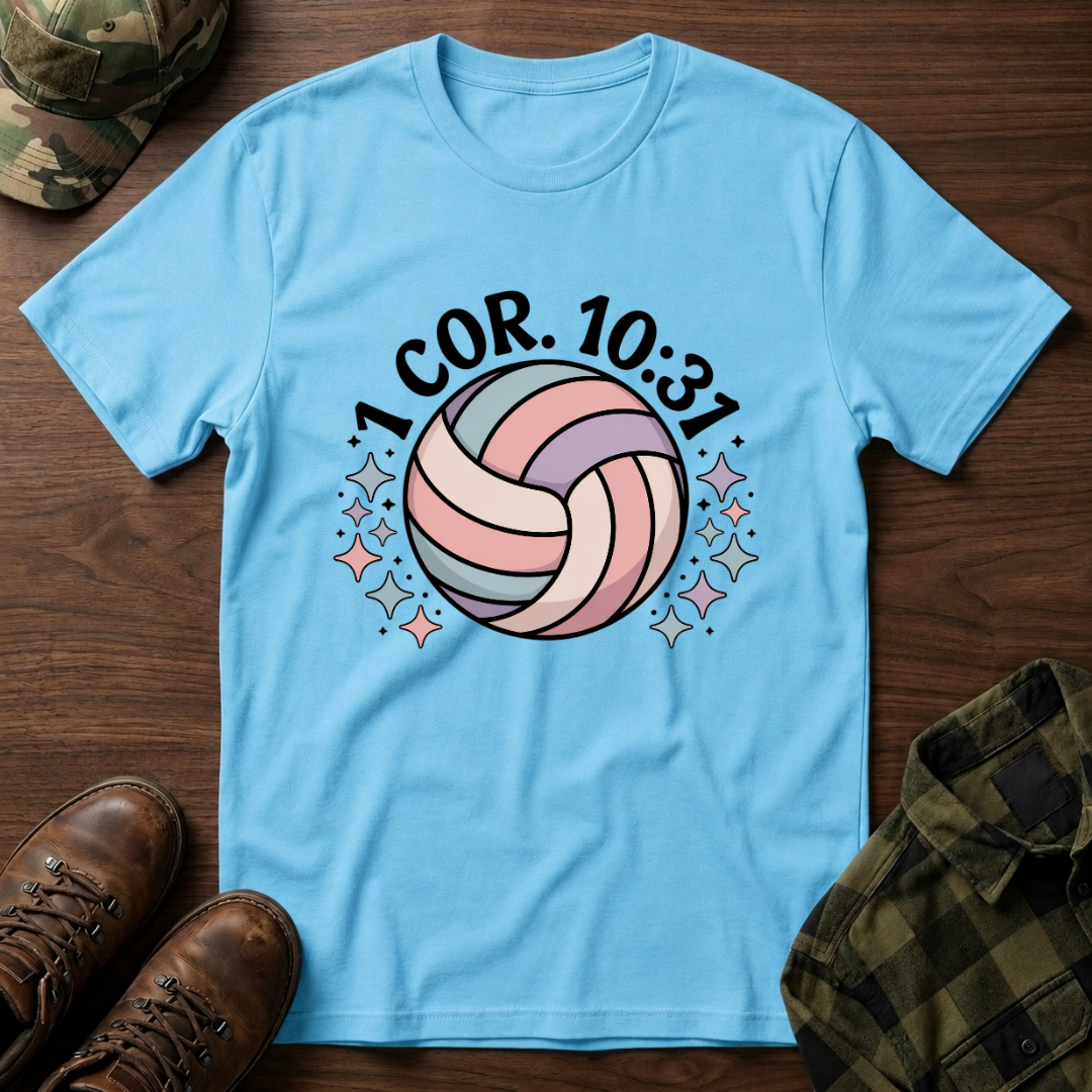 1 Corinthians 10:31 Volleyball  T-Shirt