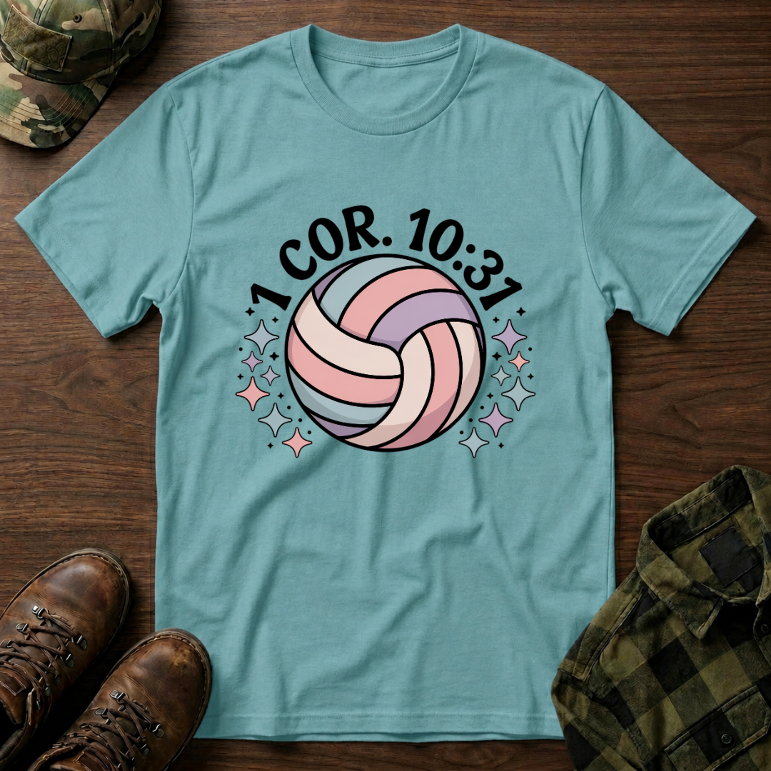 1 Corinthians 10:31 Volleyball  T-Shirt