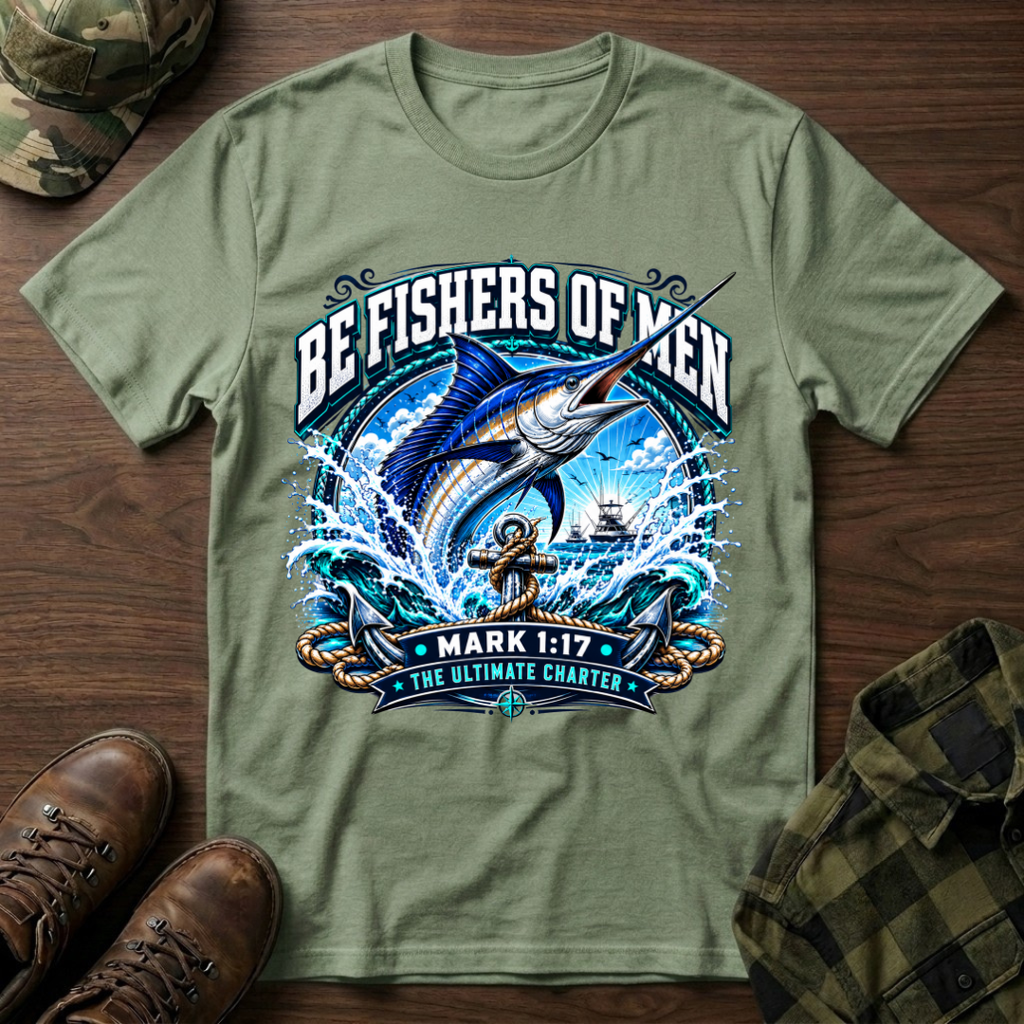 Be Fishers of Men Marlin T-Shirt