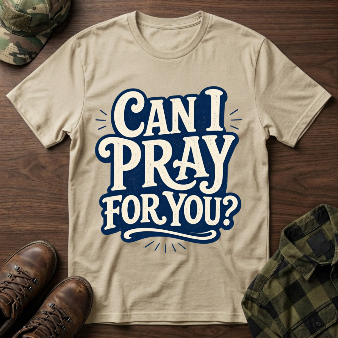 Can I Pray for You Bubble Letter T-Shirt