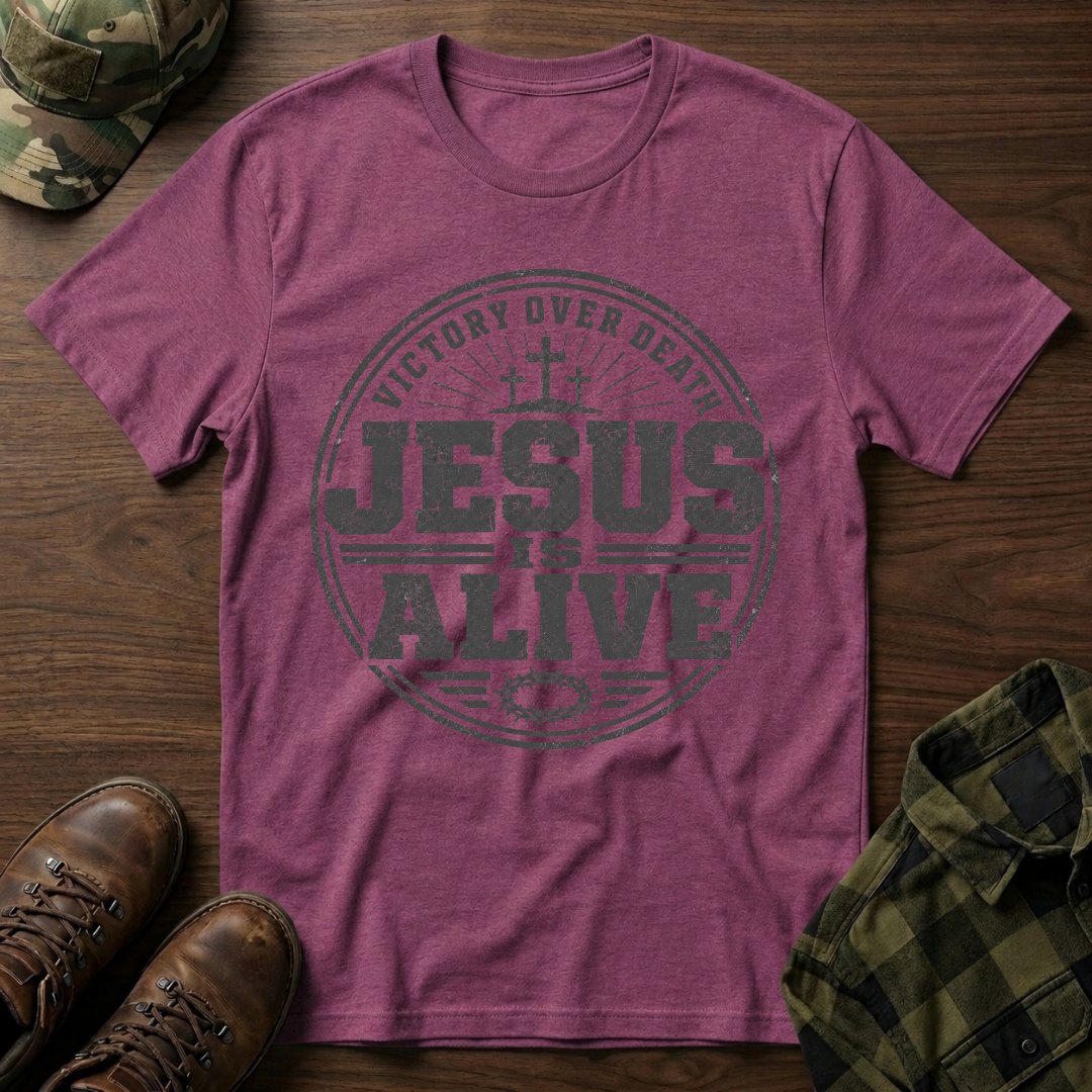 Jesus is Alive Badge T-Shirt
