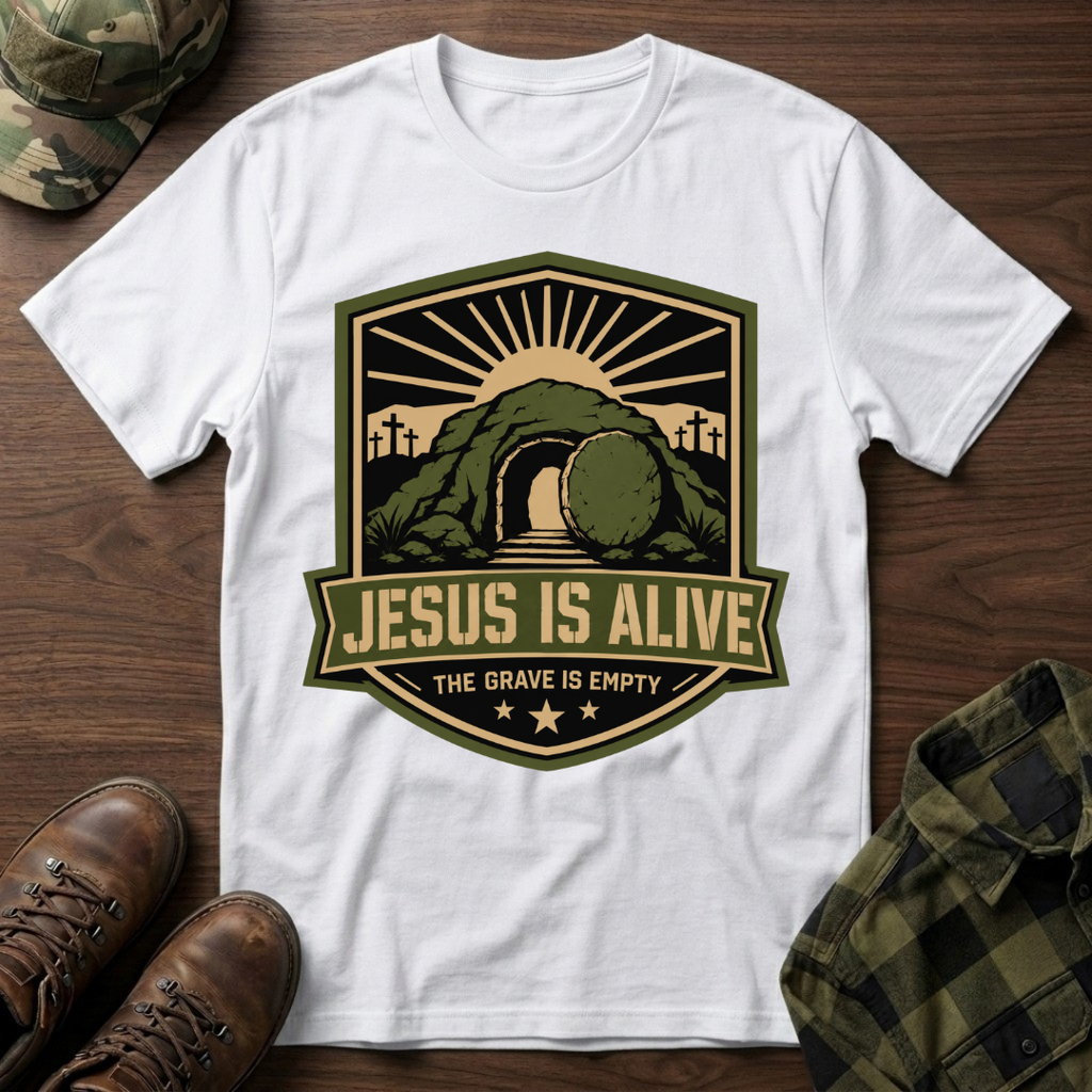 Jesus Is Alive Empty Tomb T-Shirt