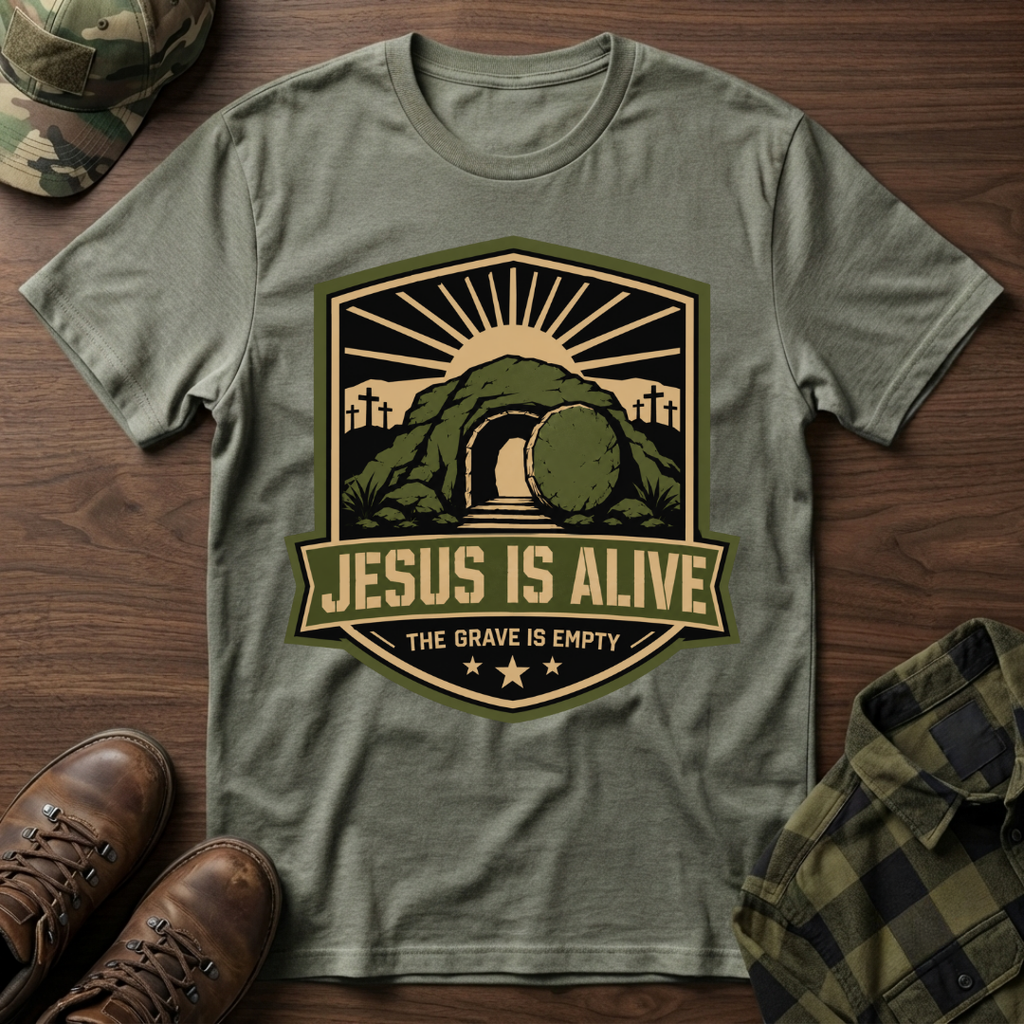 Jesus Is Alive Empty Tomb T-Shirt