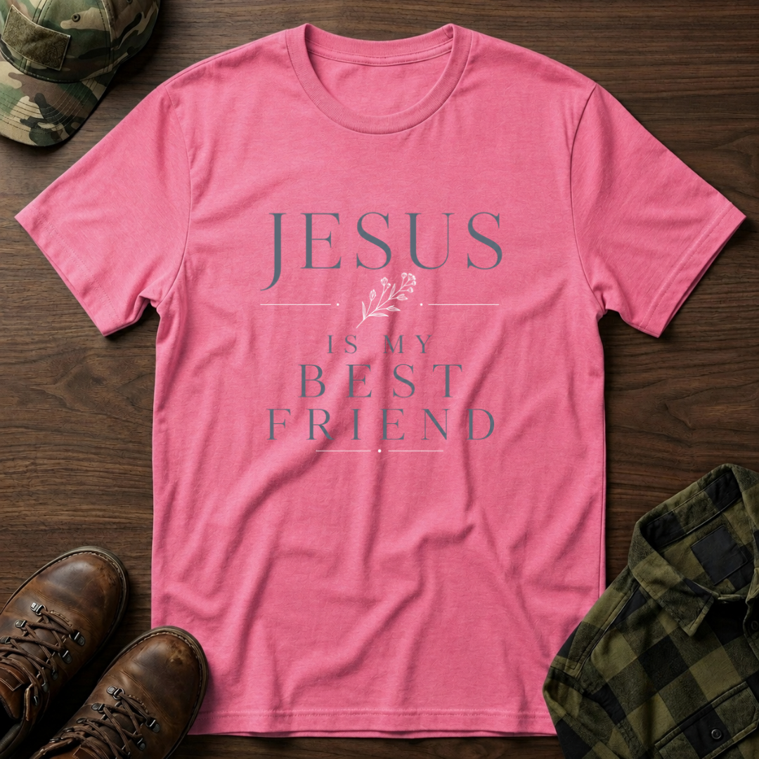 Jesus is My Best Friend Floral T-Shirt