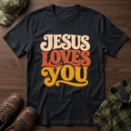 Jesus Loves You 70s T-Shirt