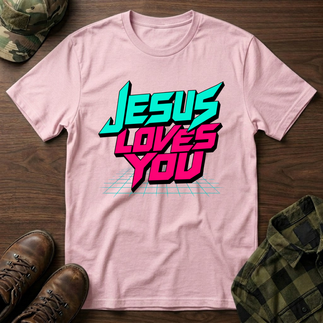 Jesus Loves You Retro T-Shirt