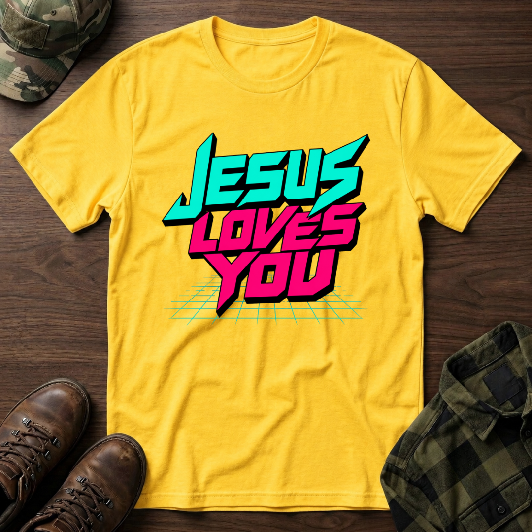 Jesus Loves You Retro T-Shirt