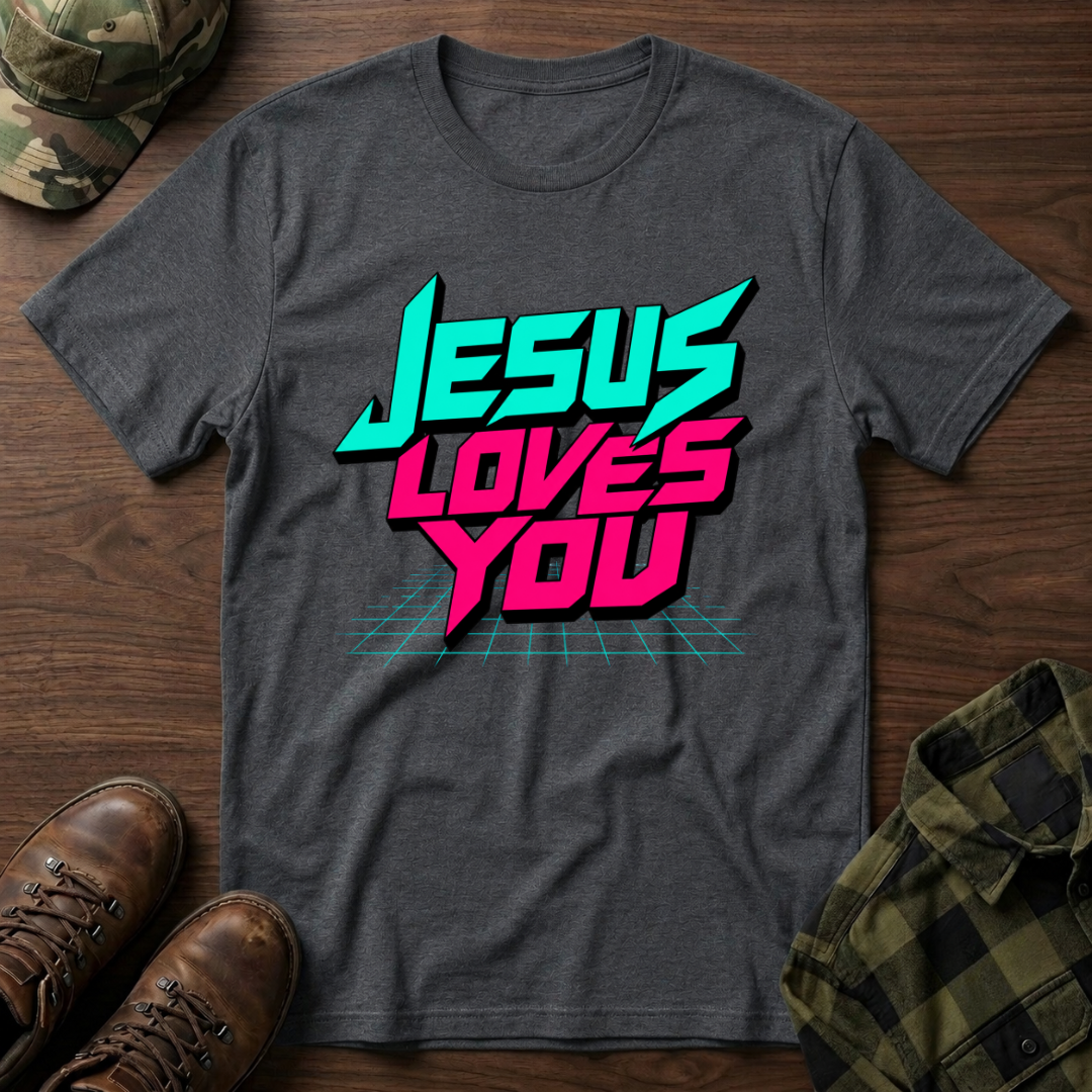 Jesus Loves You Retro T-Shirt
