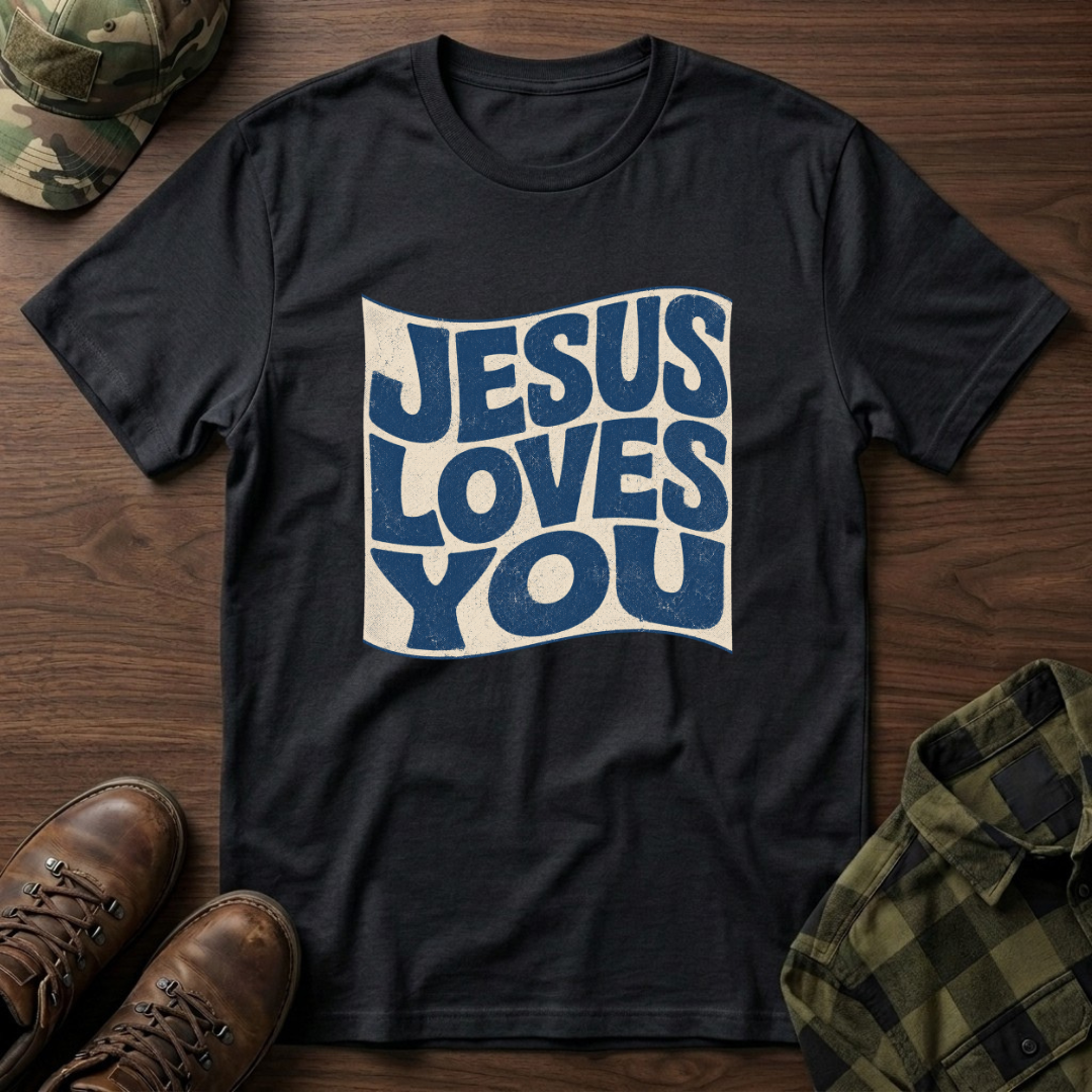 Jesus Loves You Wave T-Shirt