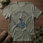 Loves Jesus and America Too Eagle and Cross T-Shirt
