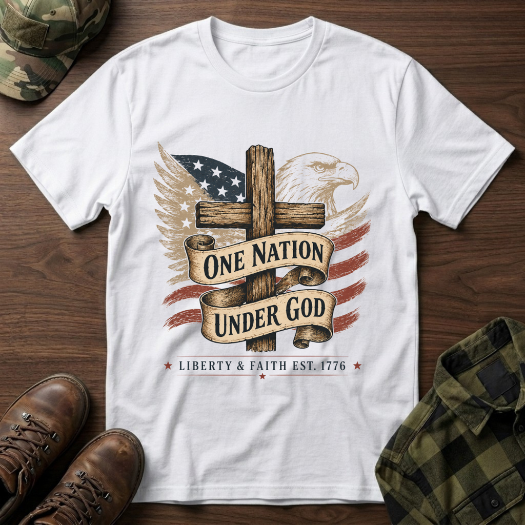 One Nation Under God Cross T-Shirt