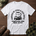 Powered By Jesus and Iced Coffee T-Shirt