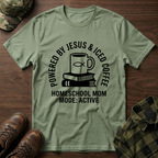 Powered By Jesus and Iced Coffee T-Shirt
