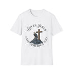 Loves Jesus and America Too Eagle and Cross T-Shirt