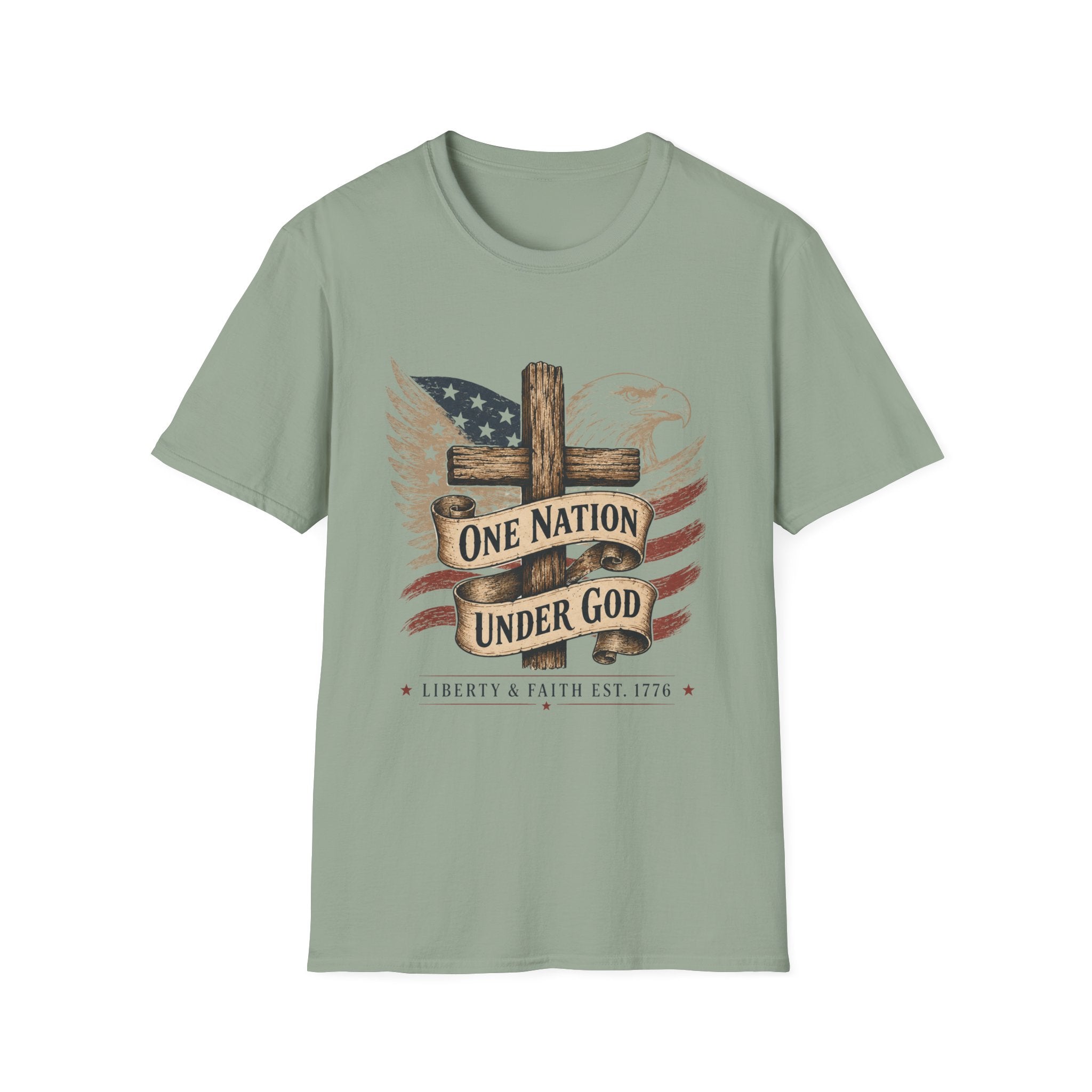 One Nation Under God Cross T-Shirt
