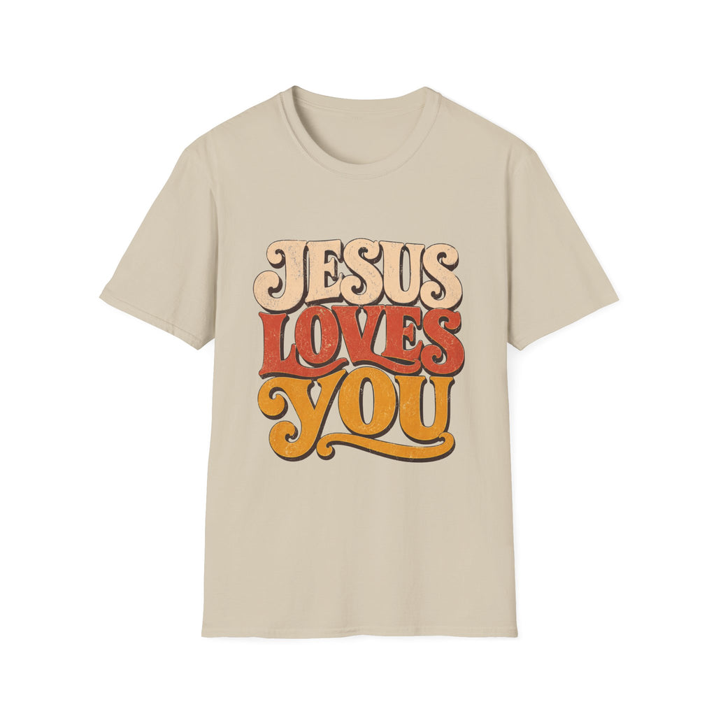 Jesus Loves You 70s T-Shirt