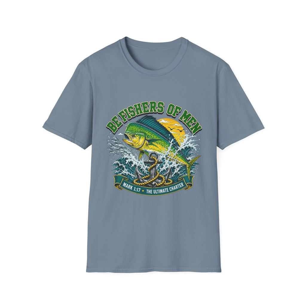 Mahi and Anchor Fisher of Men T-Shirt
