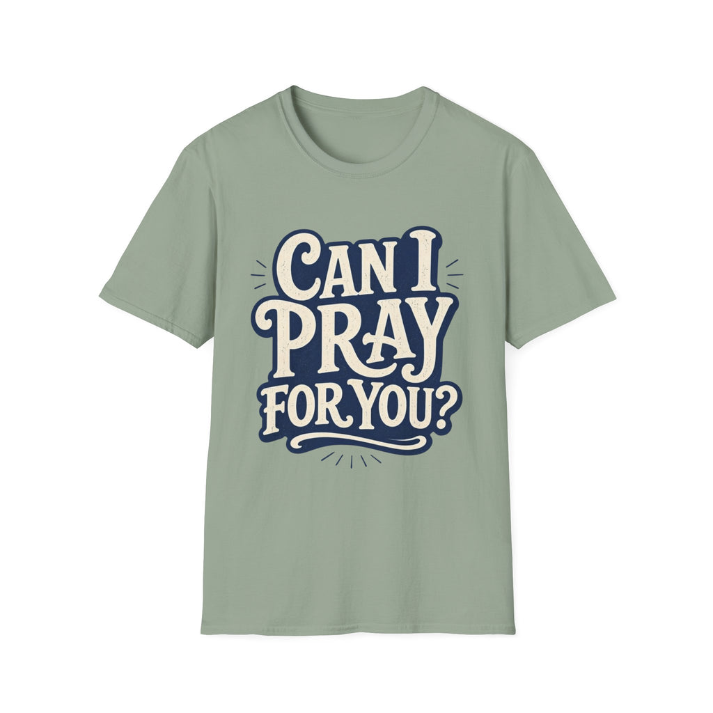 Can I Pray for You Bubble Letter T-Shirt