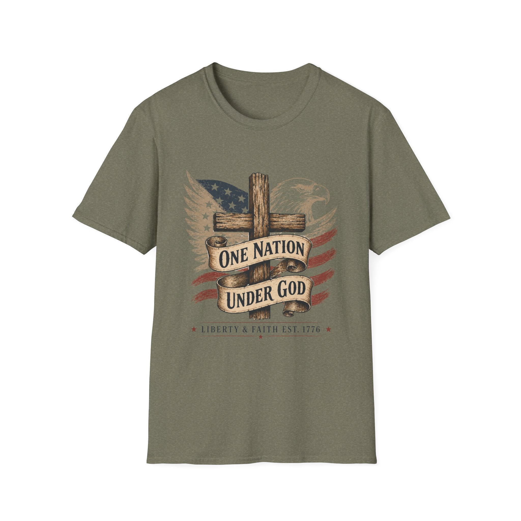 One Nation Under God Cross T-Shirt