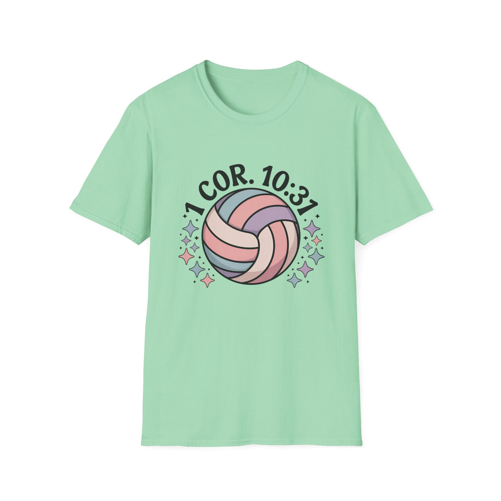 1 Corinthians 10:31 Volleyball  T-Shirt