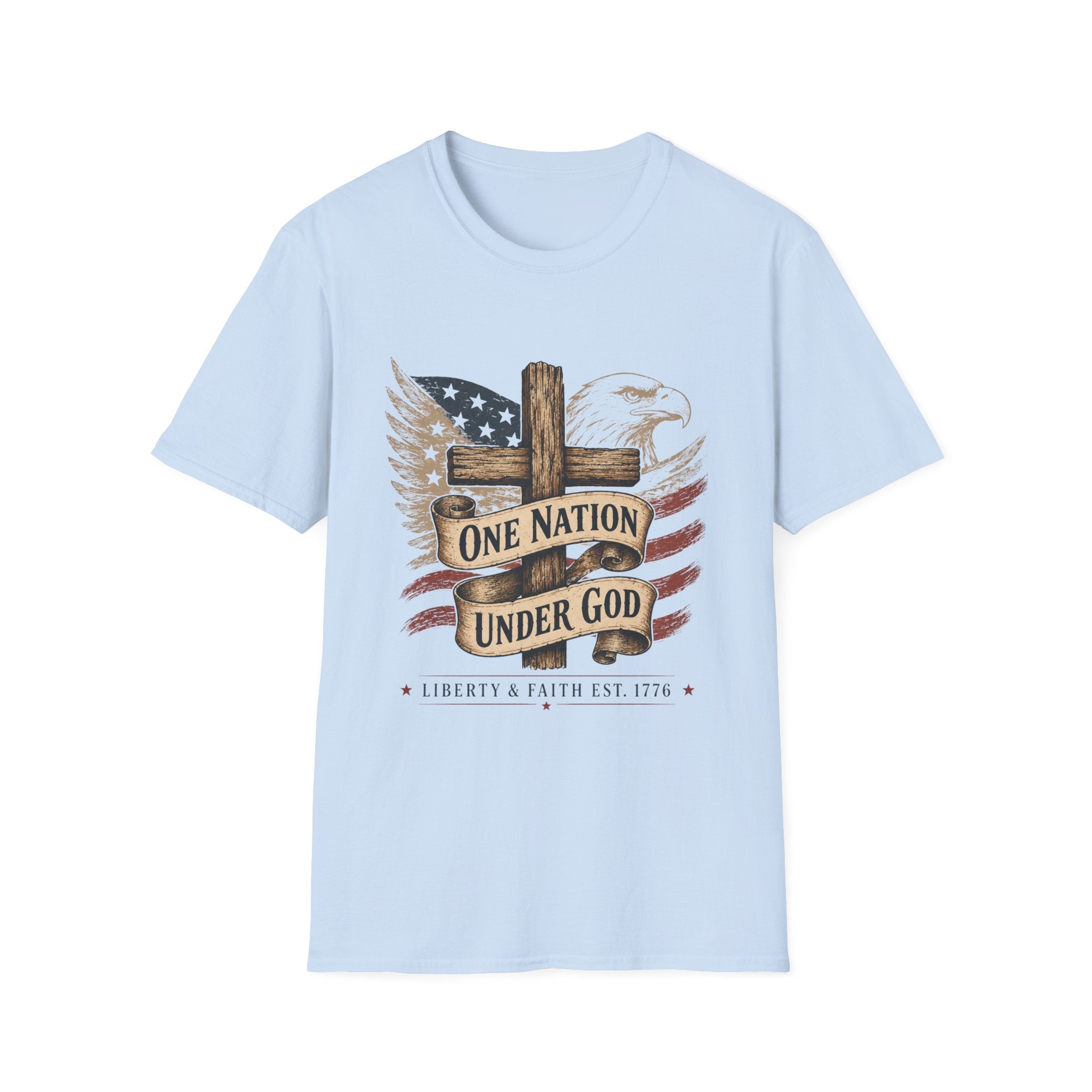 One Nation Under God Cross T-Shirt