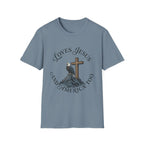 Loves Jesus and America Too Eagle and Cross T-Shirt